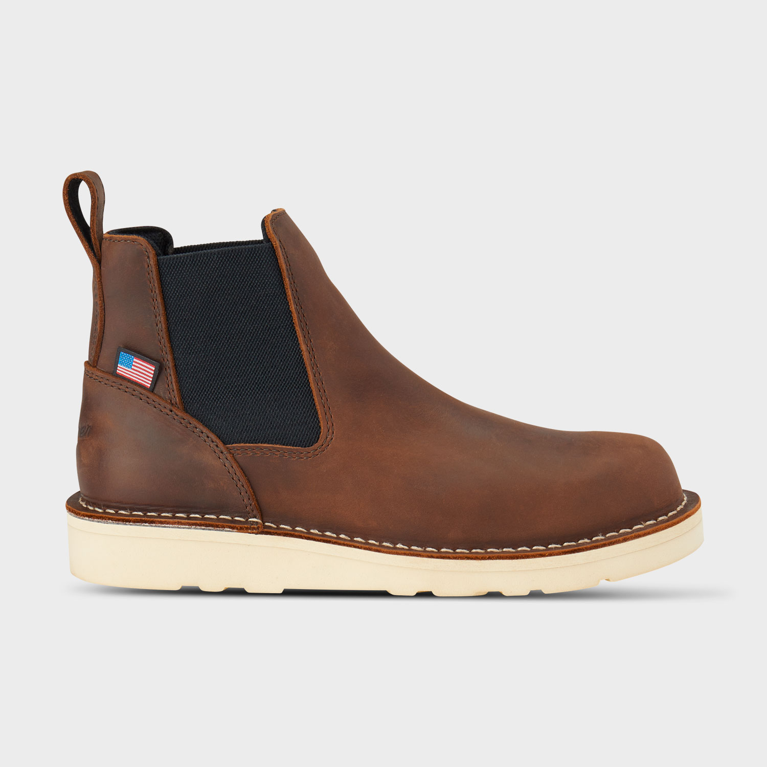 Men's Danner Bull Run Chelsea Boots, 15481 (Brown)