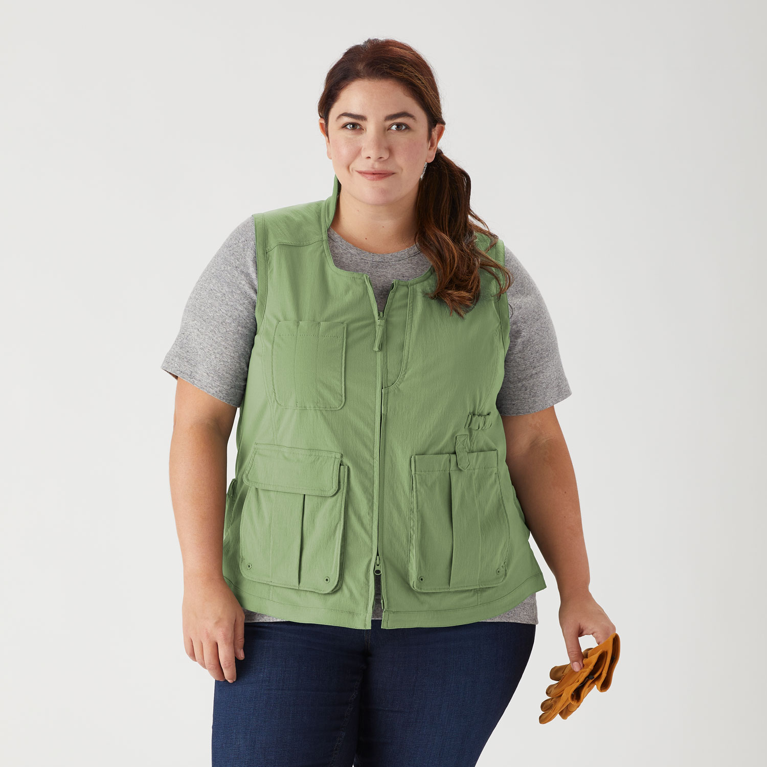 Women's Plus Heirloom Gardening Vest, 47720 (Fir)