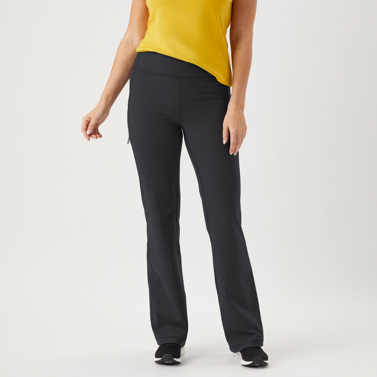 Women's NoGA Stretch Relaxed Fit Pants, 53264 (Dark Gray Heather