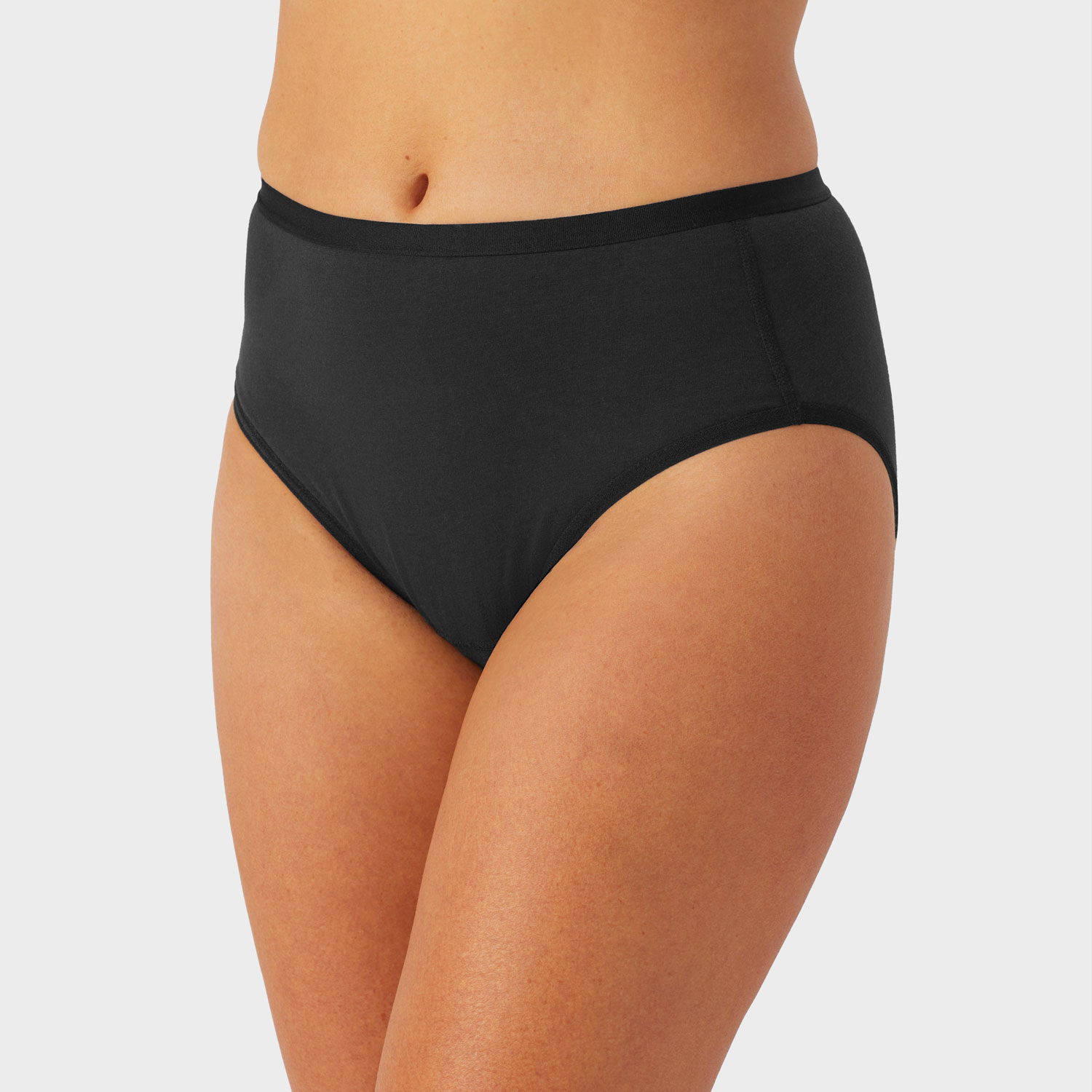 Women's Free Range Cotton Briefs, 73516 (Black)